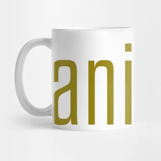 Anicca - impermanence, everything changes (mustard) Mug